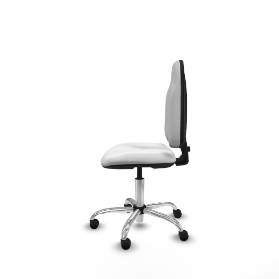 Algarra CP bali blanco base cromada ruedas autofrenantes 50mm