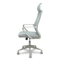 Silla Pro534 gris respaldo malla gris asiento tela gris base piramidal gris ruedas nailon