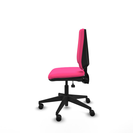 Elche AS similpiel rosa base piramidal ruedas nailon 65mm