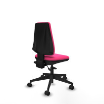 Elche AS similpiel rosa base piramidal ruedas nailon 65mm