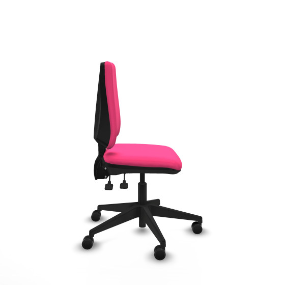 Elche AS similpiel rosa base piramidal ruedas nailon 65mm