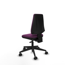 Elche AS similpiel morado base piramidal ruedas nailon 65mm