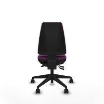 Elche AS similpiel morado base piramidal ruedas nailon 65mm