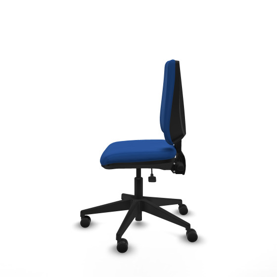 Elche AS similpiel azul base piramidal ruedas nailon 65mm