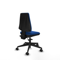 Elche AS similpiel azul base piramidal ruedas nailon 65mm