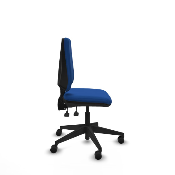 Elche AS similpiel azul base piramidal ruedas nailon 65mm