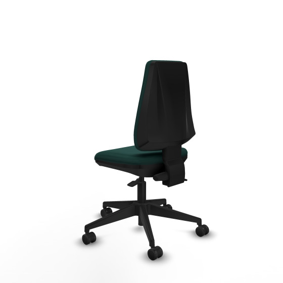 Elche AS similpiel verde botella base piramidal ruedas nailon 65mm