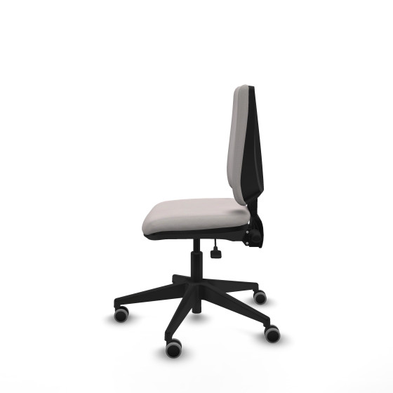 Elche AS similpiel blanco base piramidal ruedas engomadas 65mm