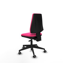 Elche AS similpiel rosa base piramidal ruedas engomadas 65mm