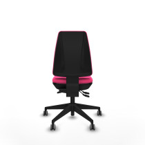 Elche AS similpiel rosa base piramidal ruedas engomadas 65mm