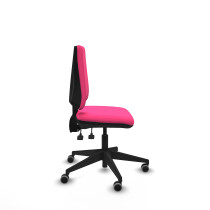 Elche AS similpiel rosa base piramidal ruedas engomadas 65mm