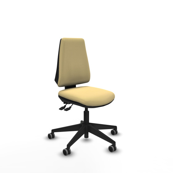 Elche AS similpiel crema base piramidal ruedas engomadas 65mm