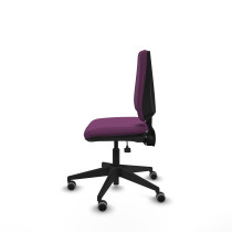 Elche AS similpiel morado base piramidal ruedas engomadas 65mm