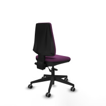 Elche AS similpiel morado base piramidal ruedas engomadas 65mm