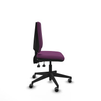 Elche AS similpiel morado base piramidal ruedas engomadas 65mm