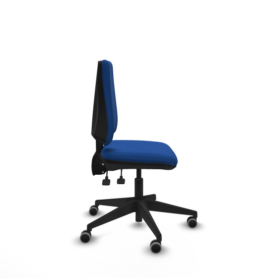 Elche AS similpiel azul base piramidal ruedas engomadas 65mm