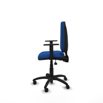 Aýna AS similpiel azul brazos 1D base poliamida ruedas engomadas 50mm