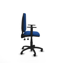 Aýna AS similpiel azul brazos 1D base poliamida ruedas engomadas 50mm