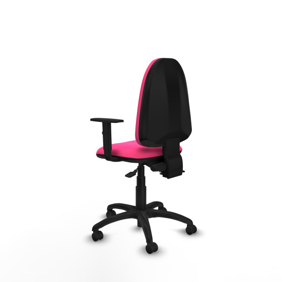 Aýna AS similpiel rosa brazos 1D base poliamida ruedas engomadas 50mm
