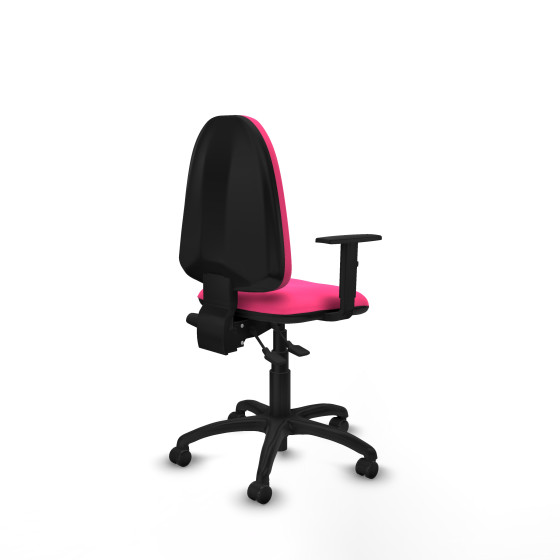 Aýna AS similpiel rosa brazos 1D base poliamida ruedas engomadas 50mm