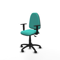 Aýna AS similpiel turquesa brazos 1D base poliamida ruedas engomadas 50mm