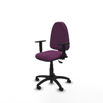 Aýna AS similpiel morado brazos 1D base poliamida ruedas engomadas 50mm