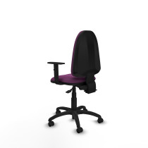 Aýna AS similpiel morado brazos 1D base poliamida ruedas engomadas 50mm