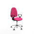 Algarra CP similpiel rosa brazos fijos base cromada topes