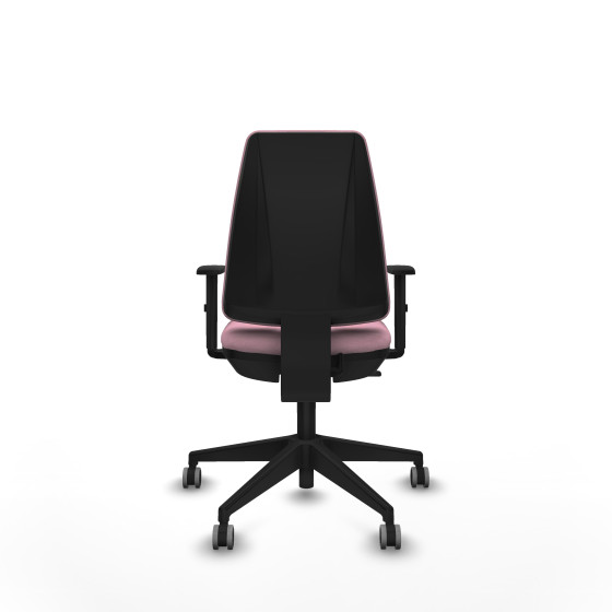 Elche CP bali rosa brazos 1D base piramidal ruedas engomadas 65mm