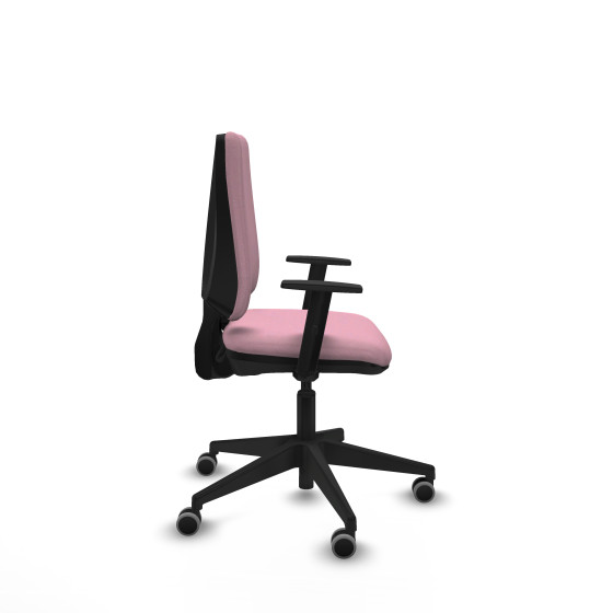 Elche CP bali rosa brazos 1D base piramidal ruedas engomadas 65mm