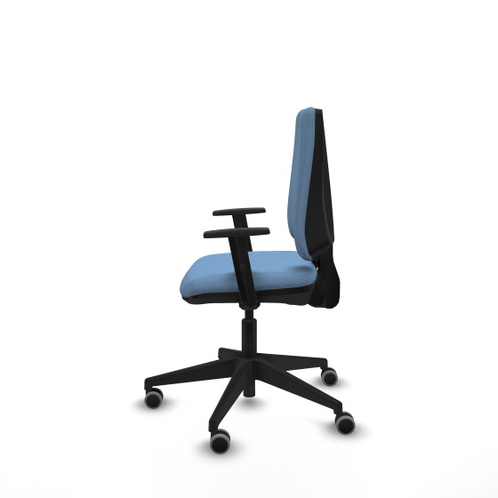 Elche CP bali azul cielo brazos 1D base piramidal ruedas engomadas 65mm