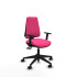 Elche AS similpiel rosa brazos 1D base piramidal ruedas nailon 65mm