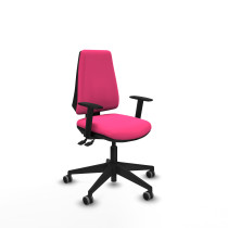 Elche AS similpiel rosa brazos 1D base piramidal ruedas engomadas 65mm