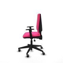 Elche AS similpiel rosa brazos 1D base piramidal ruedas engomadas 65mm