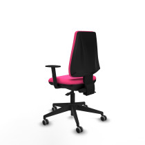 Elche AS similpiel rosa brazos 1D base piramidal ruedas engomadas 65mm