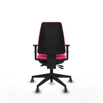 Elche AS similpiel rosa brazos 1D base piramidal ruedas engomadas 65mm