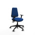 Elche AS similpiel azul brazos 1D base piramidal ruedas engomadas 65mm
