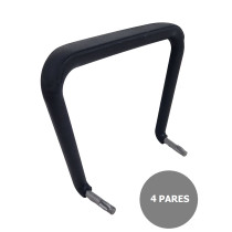 Kit de 4 parejas de brazos fijos para sillas Iso