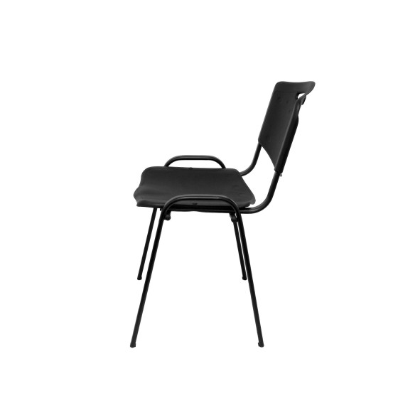 Pack 4 sillas Iso plastic PVC negro