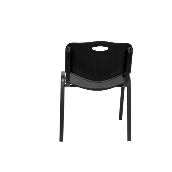 Pack 4 sillas Iso plastic PVC negro