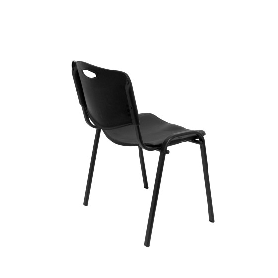 Pack 4 sillas Iso plastic PVC negro