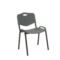 Pack 4 sillas Iso plastic PVC gris