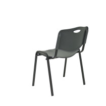 Pack 4 sillas Iso plastic PVC gris