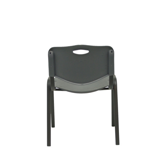 Pack 4 sillas Iso plastic PVC gris