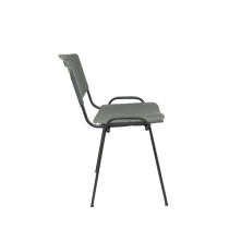 Pack 4 sillas Iso plastic PVC gris