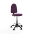 Taburete Aýna CP similpiel morado base poliamida ruedas nailon 50mm