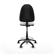 Taburete Aýna CP bali blanco base poliamida ruedas nailon 50mm