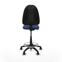 Taburete Aýna CP bali azul marino base poliamida ruedas nailon 50mm