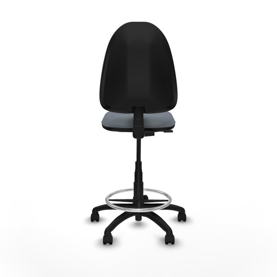 Taburete Aýna CP bali gris base poliamida ruedas nailon 50mm