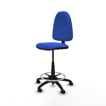 Taburete Aýna CP bali azul base poliamida ruedas nailon 50mm